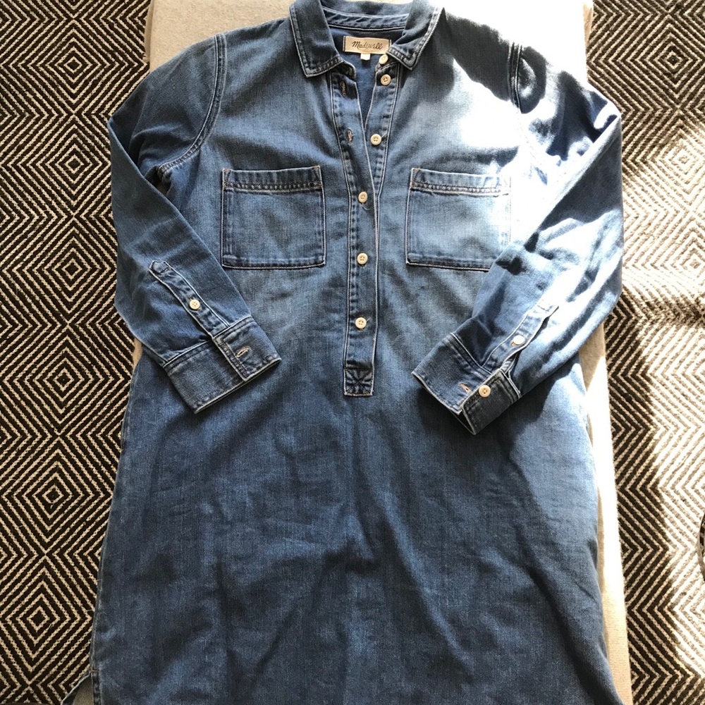 Madewell denim heavyweight shirtdress